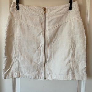 Wild Fable white corduroy mini skirt, size 4.